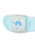 Grace White Blue Sliders