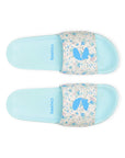Grace White Blue Sliders