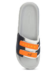 Chupps x Mumbai Indians Glory Orange White Sliders