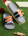 Chupps x Mumbai Indians Glory Orange White Sliders