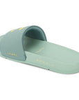 Serra Pista Green Sliders - Women