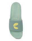 Serra Pista Green Sliders - Women
