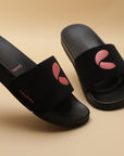 Serra Black Sliders - Women
