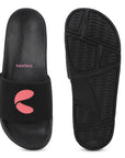 Serra Black Sliders - Women