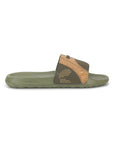 Chupps Arc Olive Beige Sliders with PowerGrip