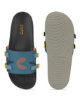 Sporty outsole design with double-density layers