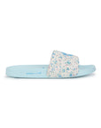 Grace White Blue Sliders