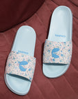 Grace White Blue Sliders