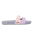 Nubi Purple Grey Sliders-Women