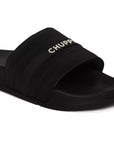 Stitch Black Sliders -Women
