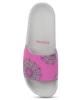 Chupps X Gujarat Titans Arka Pink Sliders -Women
