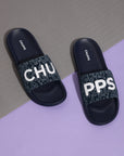 Flame Navy Sliders