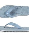 Chupps women sky blue flip-flops with V-strap design on white background