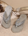 Chupps Spring collection grey flip-flops with arch support technology