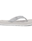 Chupps women grey flip-flops with V-strap design on white background