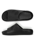 Textured sole for better grip on wet floors and minimalist single-colour look of Chupster Black