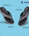 Raptor Grey Red V-Strap