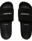 Stitch Black Sliders -Women