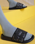 Camo Secure-Fit Navy Blue Camo Sliders
