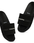 Stitch Black Sliders -Women