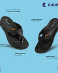 Raw Black V-Strap -Men