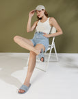 Hana Grey Slider - Women