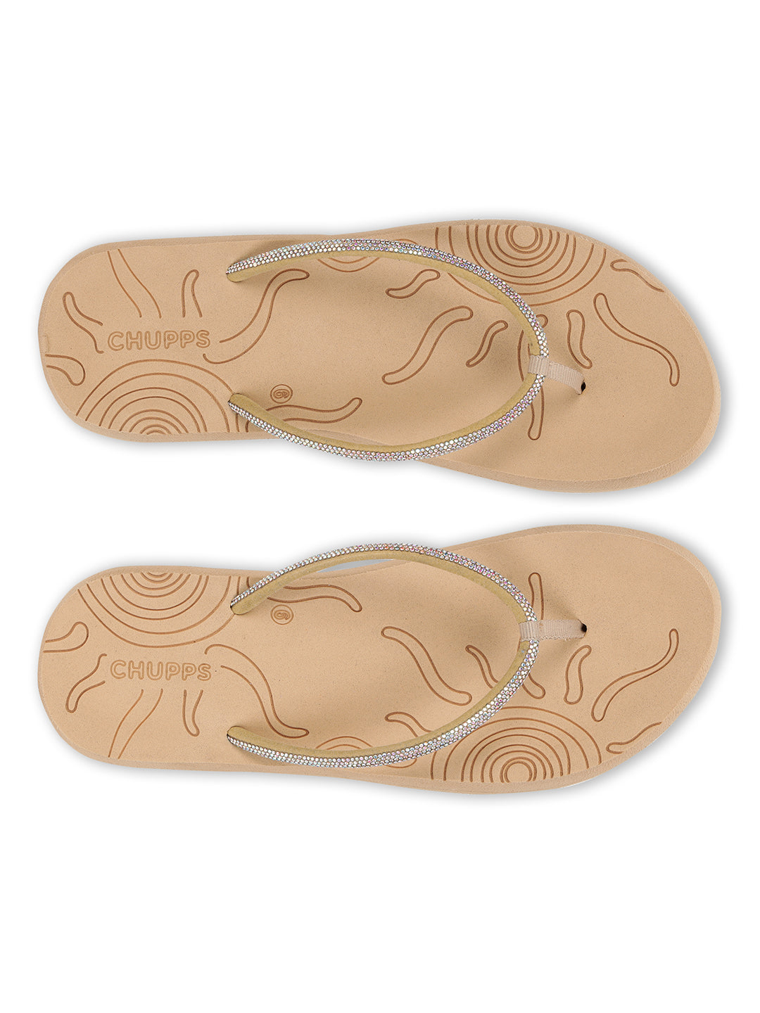 Solis Beige V-Straps