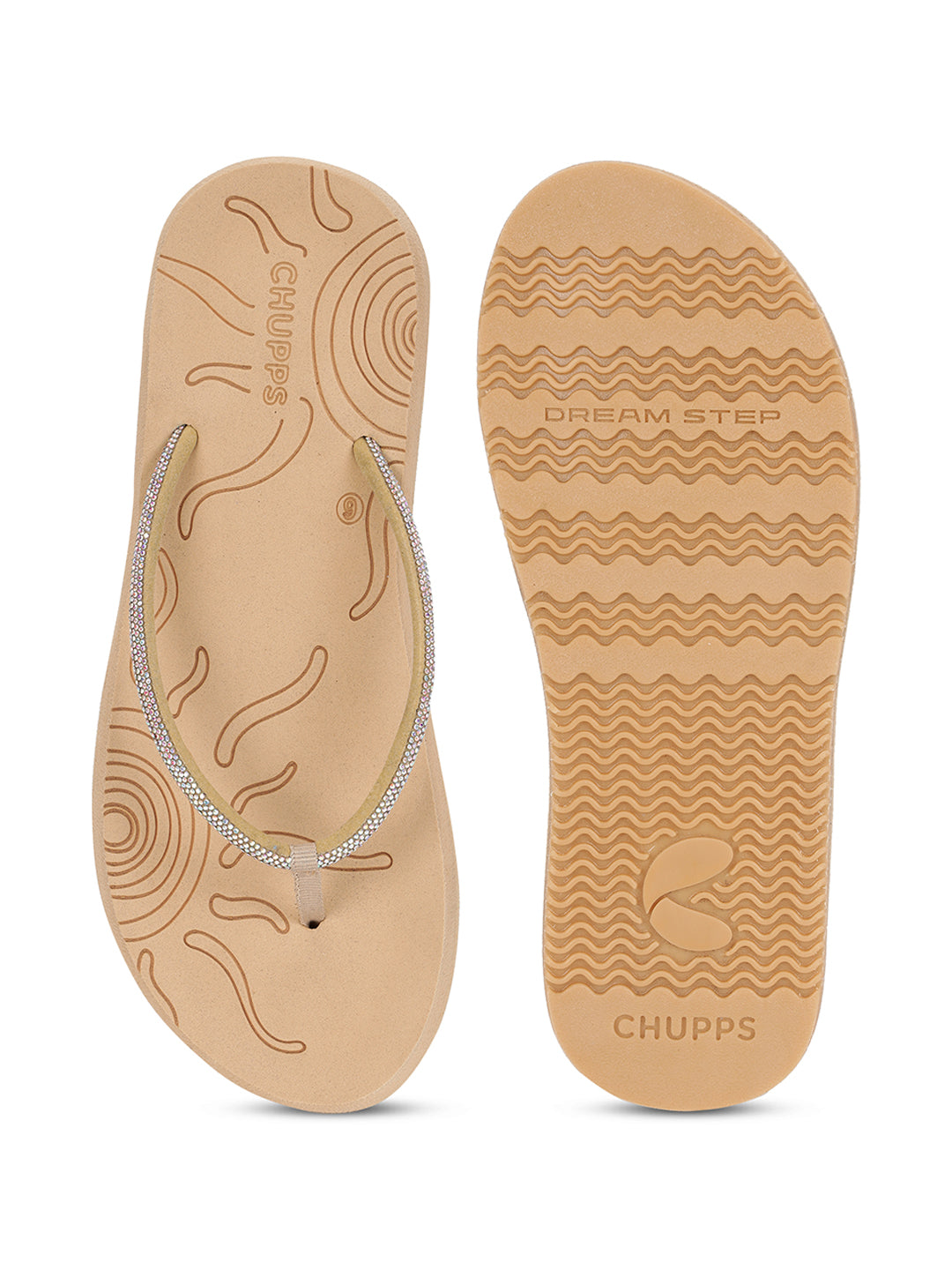 Solis Beige V-Straps