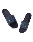 Drip Biodegradable Navy Blue Sliders- Men