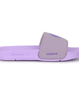 Chupps Serra Light Purple Sliders with 14mm padded plush upper in light purple.