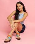 Stryx Red wood Sandals - Women