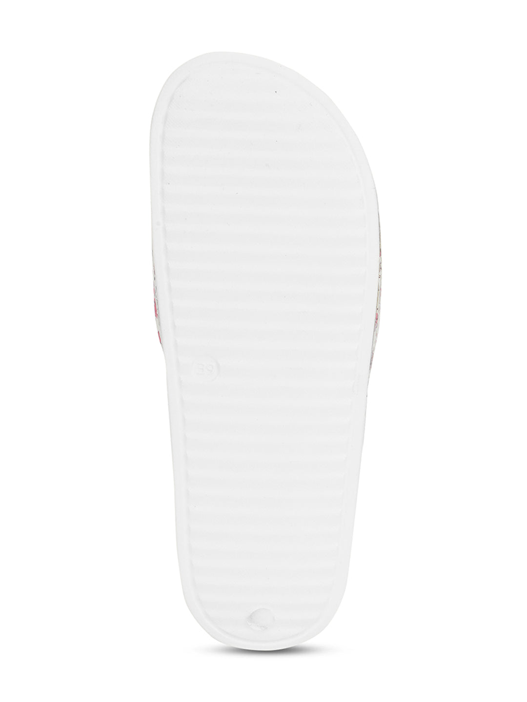 Grace White Pink Sliders