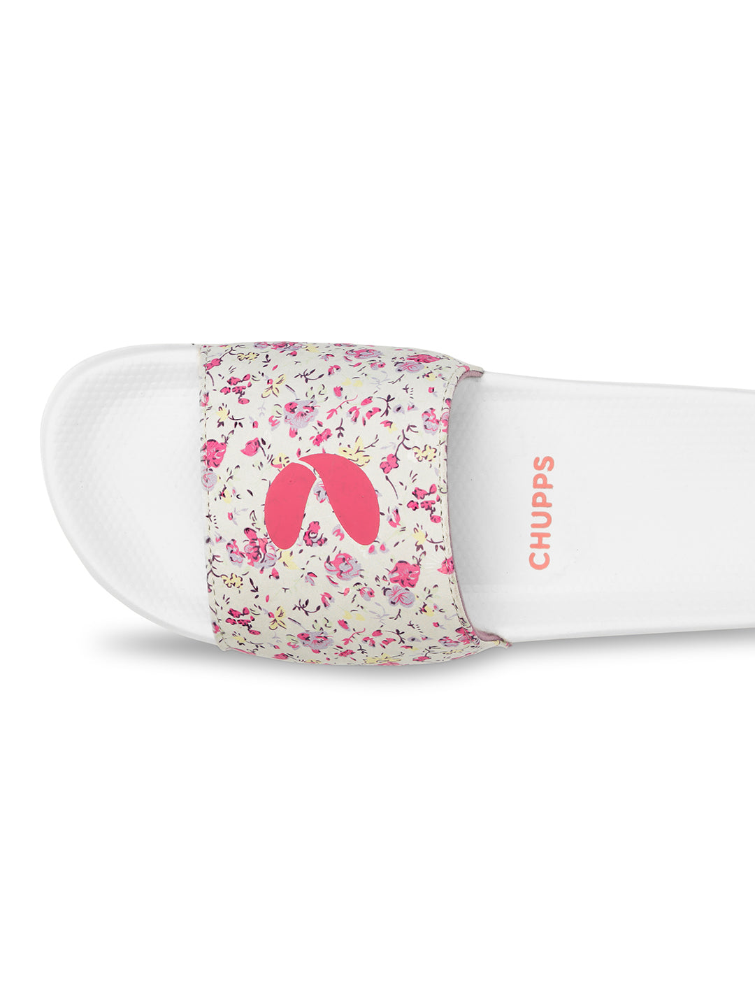 Grace White Pink Sliders