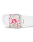 Grace White Pink Sliders