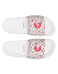 Grace White Pink Sliders