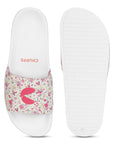 Grace White Pink Sliders