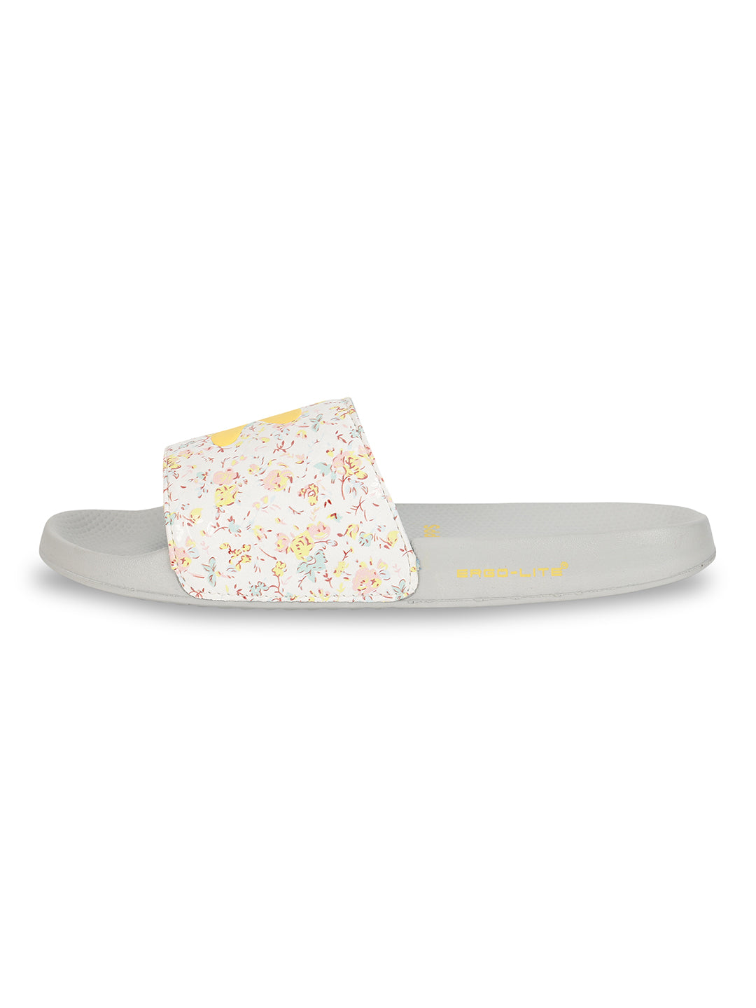 Grace White Yellow Sliders
