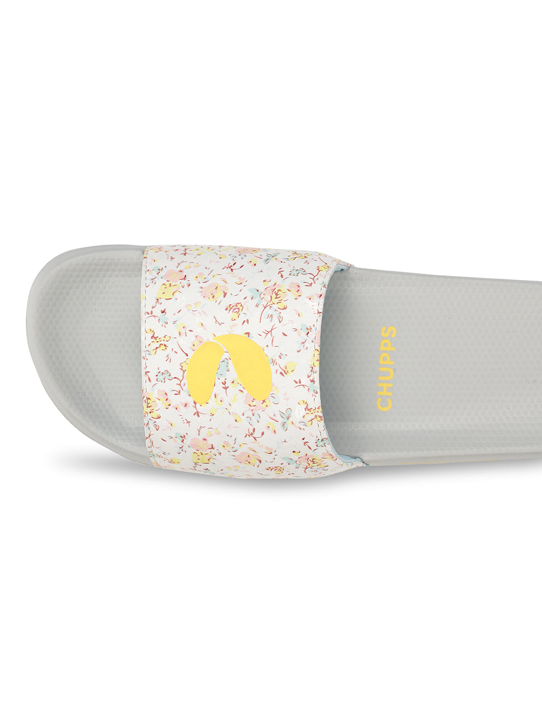 Grace White Yellow Sliders