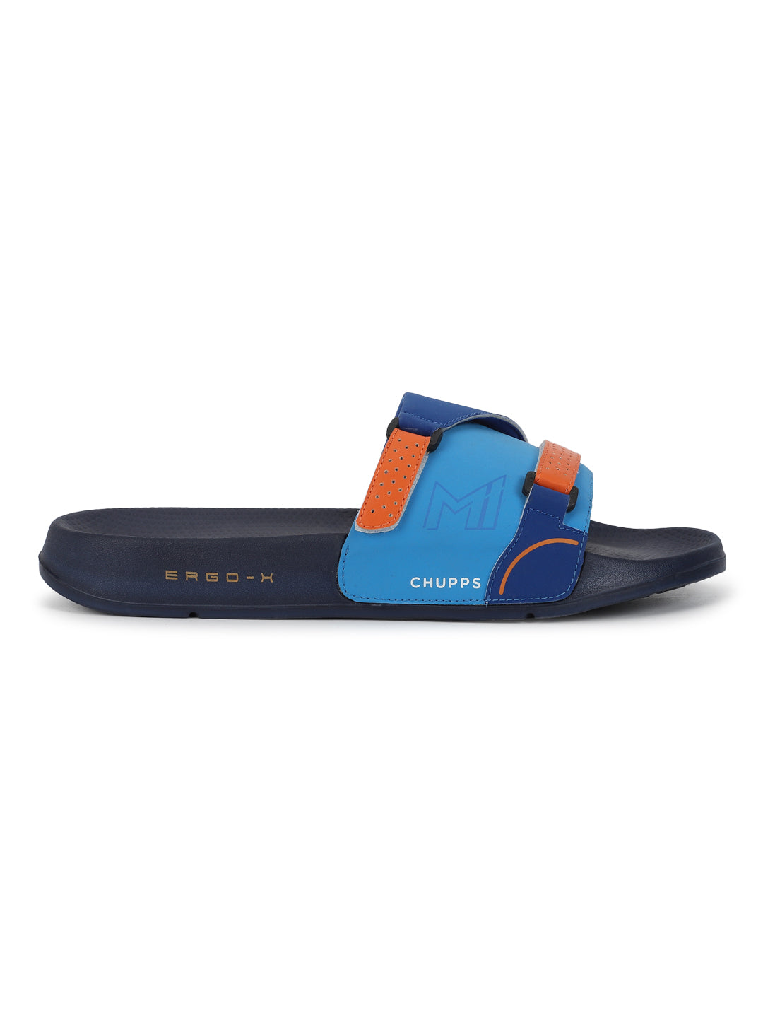 Chupps X Mumbai Indians Ace Orange Navy Sliders