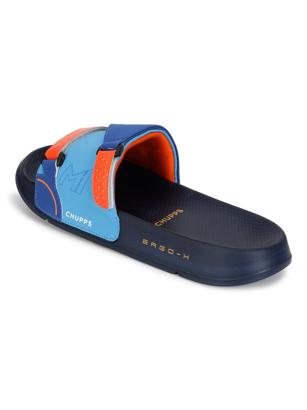 Chupps X Mumbai Indians Ace Orange Navy Sliders