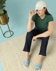 Lovebug Light Blue Sliders -Women