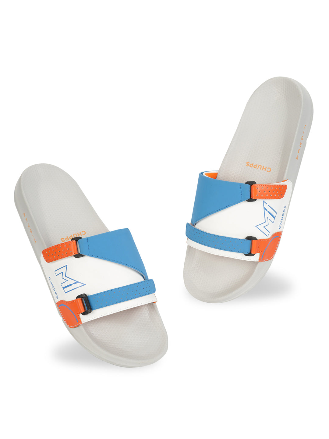 Chupps X Mumbai Indians Ace White Blue Sliders