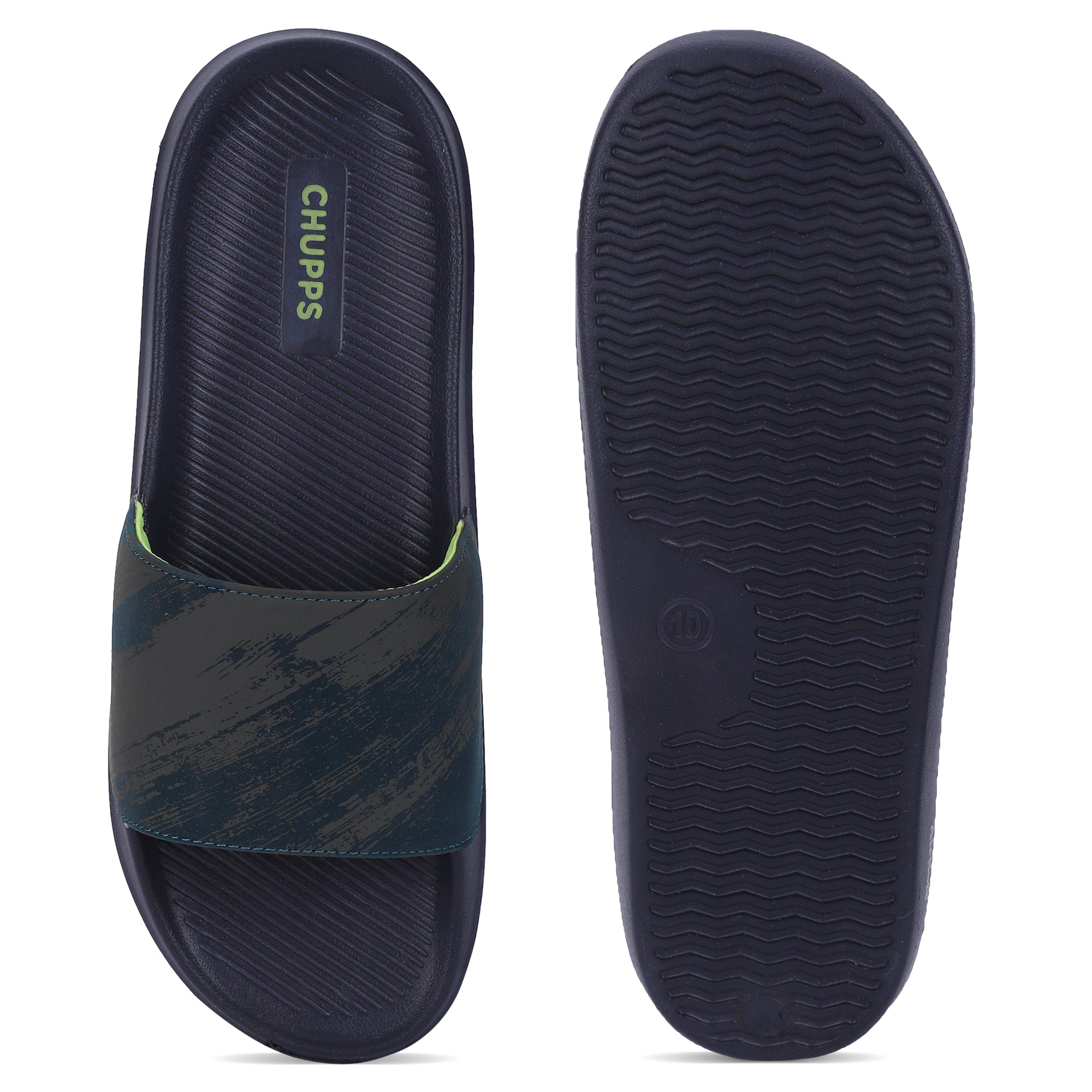 Top view of strap and sole 