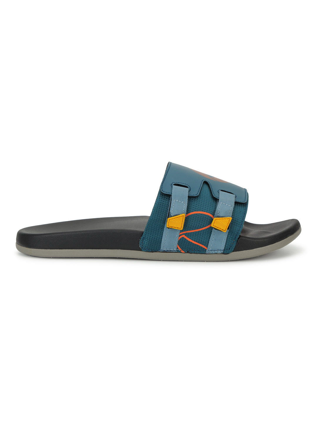 Side view of sporty outsole design with double-density layers