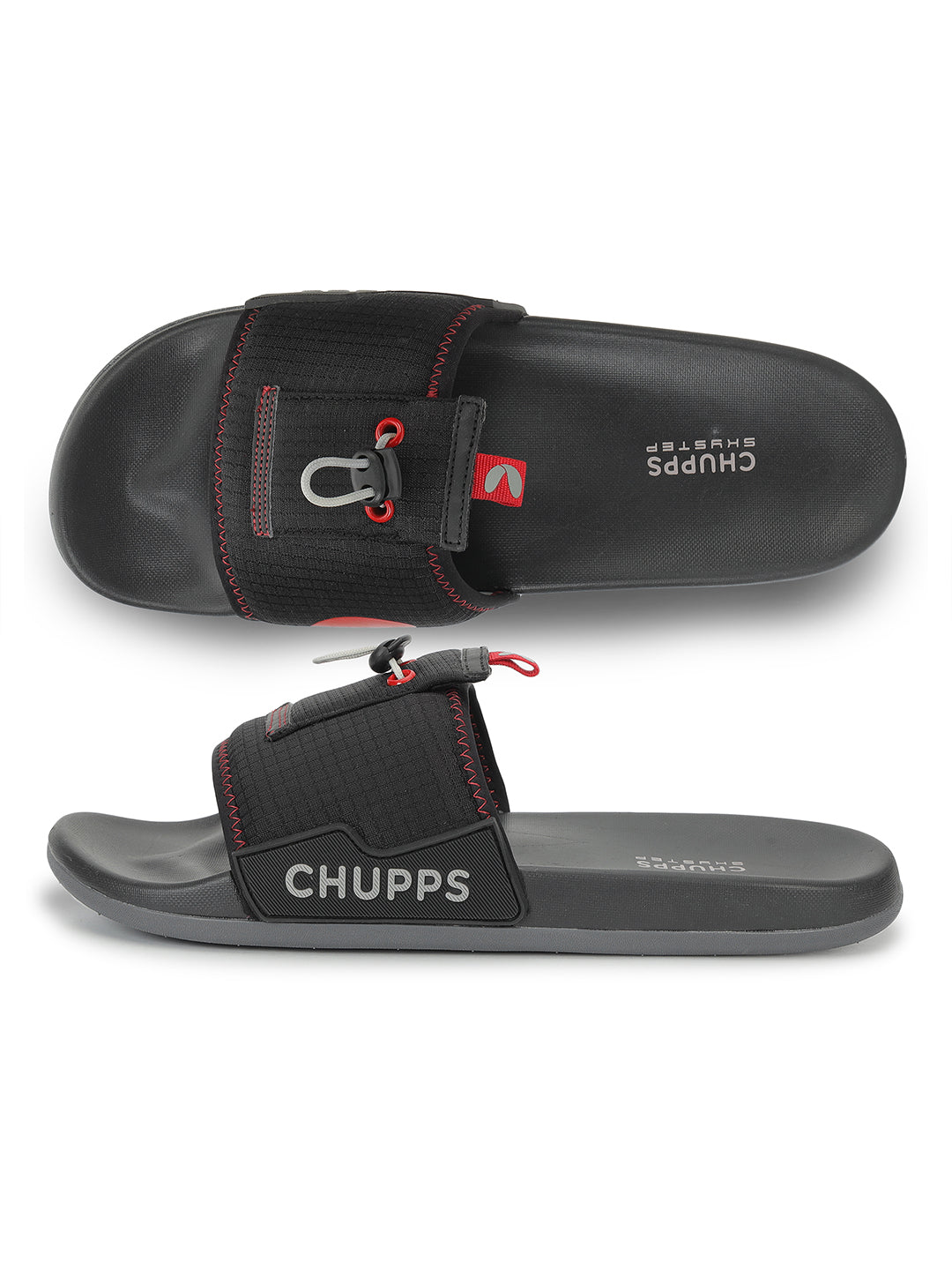 Double-density cushioned sole side view