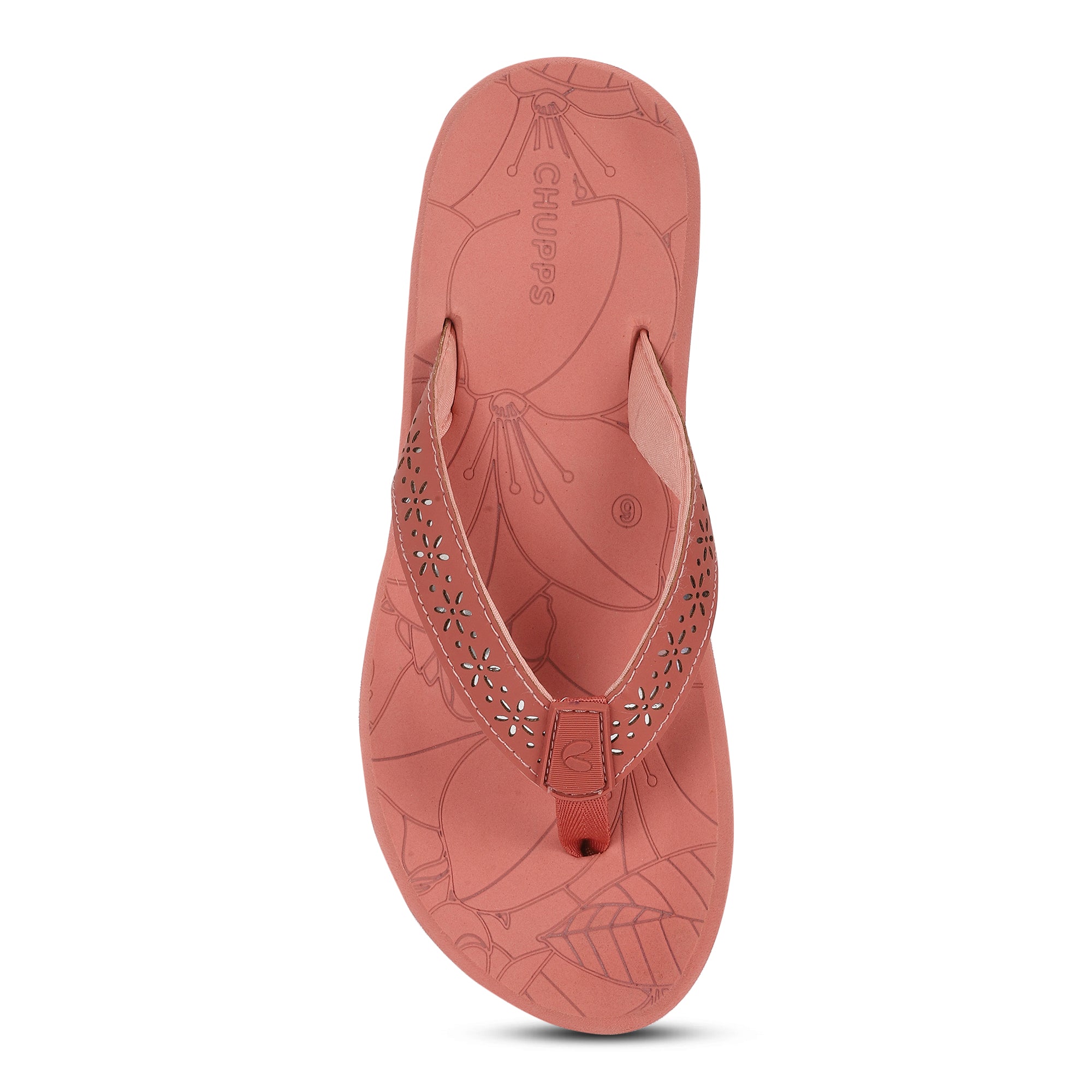 Heel cup and neoprene toe post for extended wear