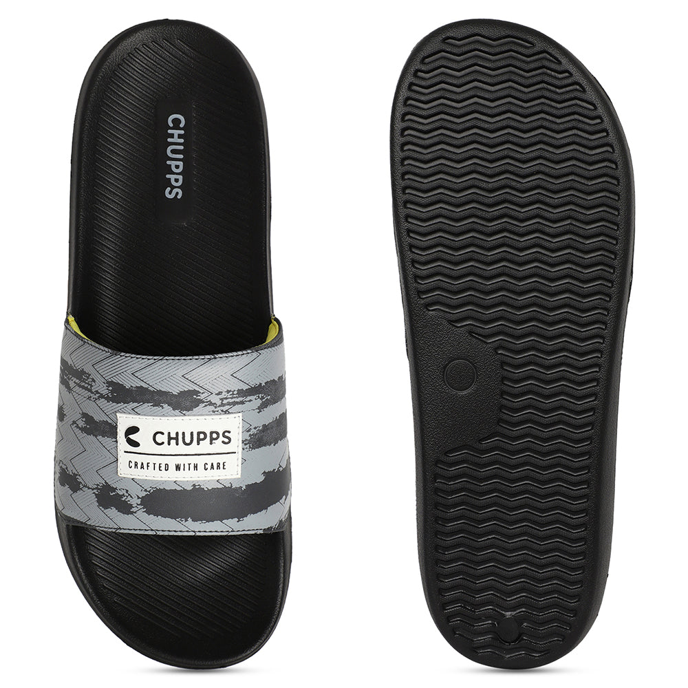 Traction Black &amp; Grey Sliders