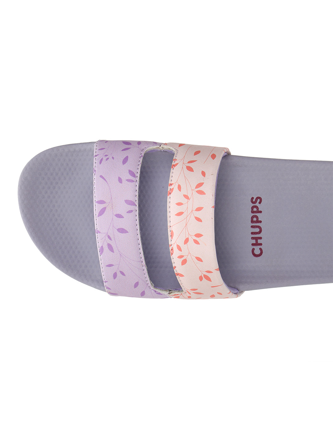 Nubi Purple Grey Sliders-Women