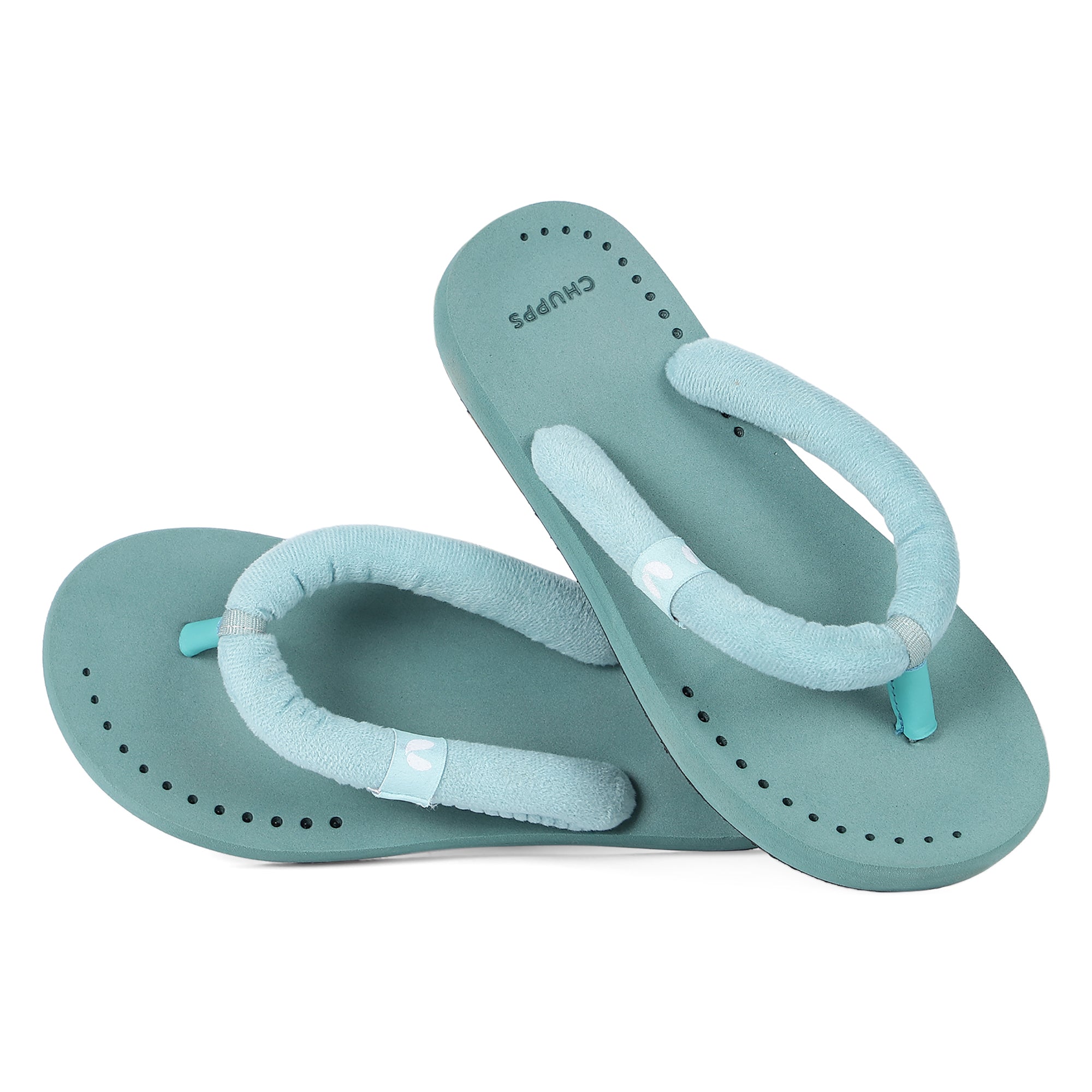 Plush Sea Green V-Straps