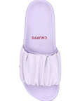 Lavender colour slider on a white background